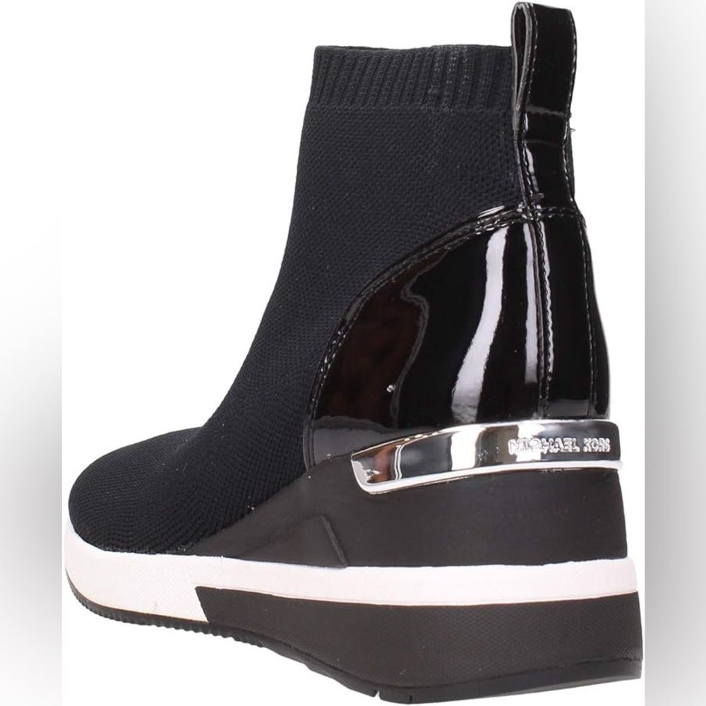 Black high heel boot